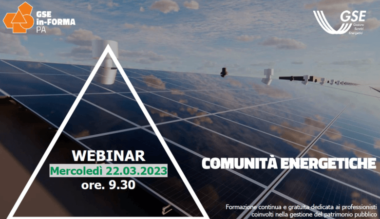 Webinar Comunità Energetiche GSE