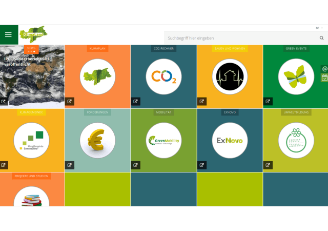 KlimaLand Südtirol: neues Info-Portal