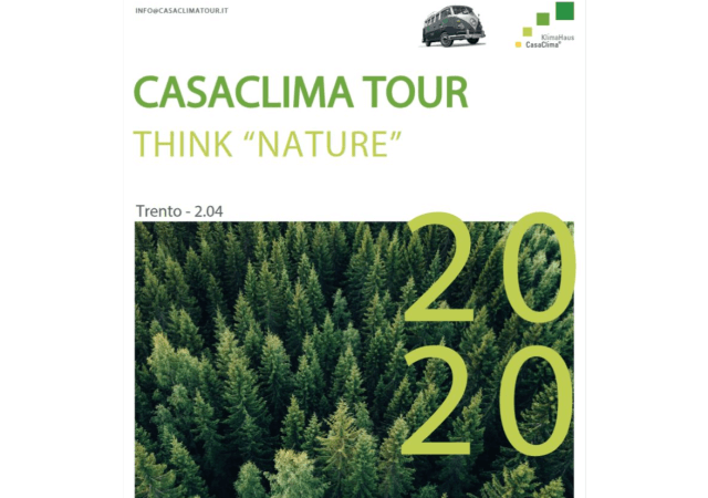 Die CasaClima Tour kommt am 2.4. nach Trient