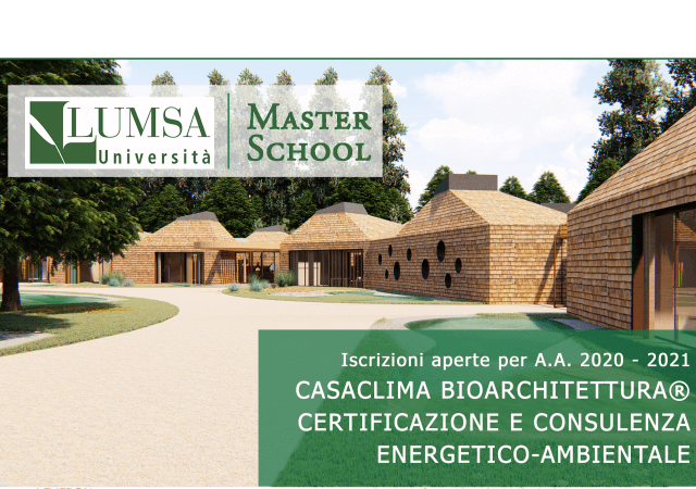 Master CasaClima Bioarchitettura: Einschreibungen bis Ende Dezember